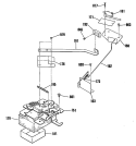 Section Diagram and Parts List for JB579GR1  General Electric Range