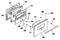 Section Diagram and Parts List for JSS16P2AD  General Electric Range