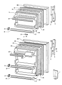 Part Location Diagram of WR78X8388 GE FRZ O.DOOR RH (White)