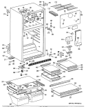 Section Diagram and Parts List for TBE16ZPHRAD  General Electric Refrigerator