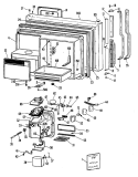 Section Diagram and Parts List for TBX22RPLLAD  General Electric Refrigerator