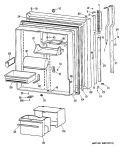 Section Diagram and Parts List for TBX22RPLLAD  General Electric Refrigerator