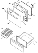Part Location Diagram of WB55X5363 GE GUARD INSULATION