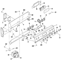 Section Diagram and Parts List for JB576GR1  General Electric Range