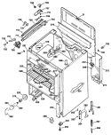 ELECTRIC RANGE Diagram and Parts List for JBP26A*R1  General Electric Range