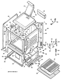 Section Diagram and Parts List for JGBC12GEN2  General Electric Range