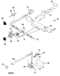 Section Diagram and Parts List for JGAS02PN4  General Electric Range