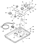 Part Location Diagram of WB13K5058 GE Surface Burner Igniter