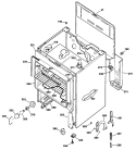 Section Diagram and Parts List for JBS16G*R1  General Electric Range