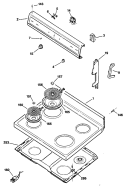 Section Diagram and Parts List for JBS06G*R1  General Electric Range
