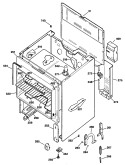 Section Diagram and Parts List for JBS06G*R1  General Electric Range
