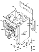 Section Diagram and Parts List for JBS06*R1  General Electric Range