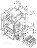 Section Diagram and Parts List for JGBC15GER1  General Electric Range