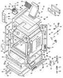 Section Diagram and Parts List for JGBP26GEN3  General Electric Range