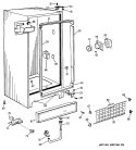 Part Location Diagram of WR12X5218 GE HINGE BOTTOM