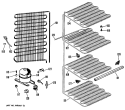 Section Diagram and Parts List for CA13SMB  General Electric Freezer