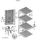 UNIT PARTS Diagram and Parts List for FP14SSCRWH  General Electric Freezer