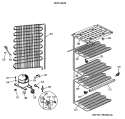 UNIT PARTS Diagram and Parts List for FP17DSARWH  General Electric Freezer