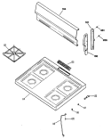 Section Diagram and Parts List for JGBS04ER1  General Electric Range
