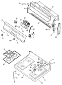 Section Diagram and Parts List for JGBP30GEP2  General Electric Range