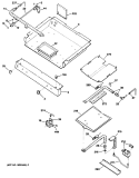 Section Diagram and Parts List for JGBP30GEP2  General Electric Range