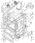 Section Diagram and Parts List for JGBP26GEN4  General Electric Range