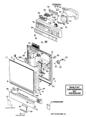 Part Location Diagram of WD21X0672 GE USE GEH WD21X672