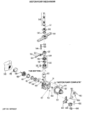 MOTOR - PUMP MECHANISM Diagram and Parts List for GSC820S01  General Electric Dishwasher