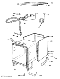Part Location Diagram of WD35M0021 GE COUNTER WT