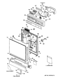 Section Diagram and Parts List for GSD640P-45WB  General Electric Dishwasher