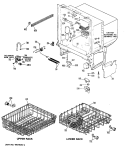 Part Location Diagram of WD01X1373 GE BAFFLE R. H.