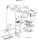 FREEZER SECTION Diagram and Parts List for TFX20PRAAD  General Electric Refrigerator