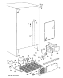 Section Diagram and Parts List for TFX20PRAAD  General Electric Refrigerator