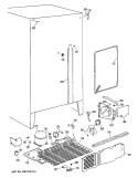 Section Diagram and Parts List for TFX19LRAWH  General Electric Refrigerator