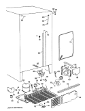 Section Diagram and Parts List for TFX24FRAAD  General Electric Refrigerator