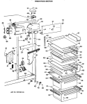 Part Location Diagram of WR17X2850 GE LINK SHELF
