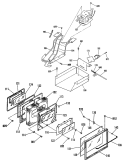 Section Diagram and Parts List for JGSP31GEP4  General Electric Range