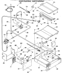 Section Diagram and Parts List for JGSP31GEP4  General Electric Range