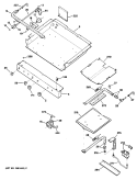 Section Diagram and Parts List for JGBS19GEP2  General Electric Range