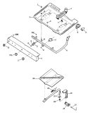 Section Diagram and Parts List for JGBC17GER1  General Electric Range