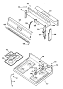 Section Diagram and Parts List for JGBC16GEP3  General Electric Range