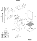 MAIN BODY Diagram and Parts List for JGHC60GEN6  General Electric Range