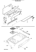 BACKSPLASH Diagram and Parts List for JGHC60GEN6  General Electric Range