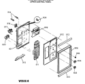 UPPER CONTROL PANEL Diagram and Parts List for JGHC60GEN6  General Electric Range