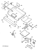 Section Diagram and Parts List for JGBP34GEP2  General Electric Range