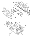 Section Diagram and Parts List for JGBP35GEP3  General Electric Range