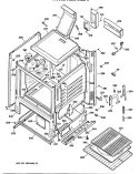 Section Diagram and Parts List for JGBS16GEP3  General Electric Range