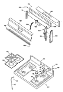Section Diagram and Parts List for JGBS16GEP2  General Electric Range