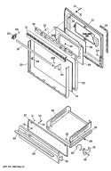 Section Diagram and Parts List for JGBS16GEP2  General Electric Range