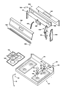 Section Diagram and Parts List for JGBS19GEP3  General Electric Range